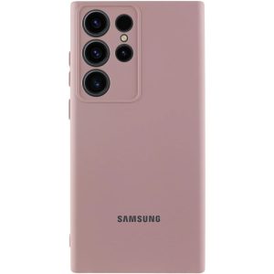 Чохол для Samsung Galaxy S25 Ultra з logo сіліконовий Cover Lakshmi Full Camera рожевий