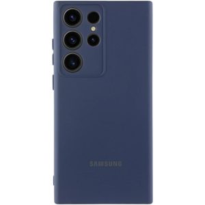 Чохол для Samsung Galaxy S25 Ultra з logo сіліконовий Cover Lakshmi Full Camera синій