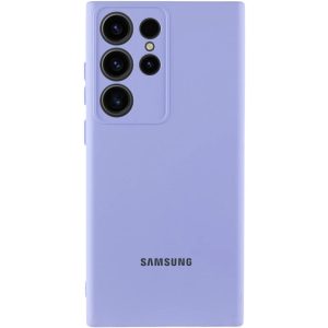 Чохол для Samsung Galaxy S25 Ultra з logo сіліконовий Cover Lakshmi Full Camera бузковий