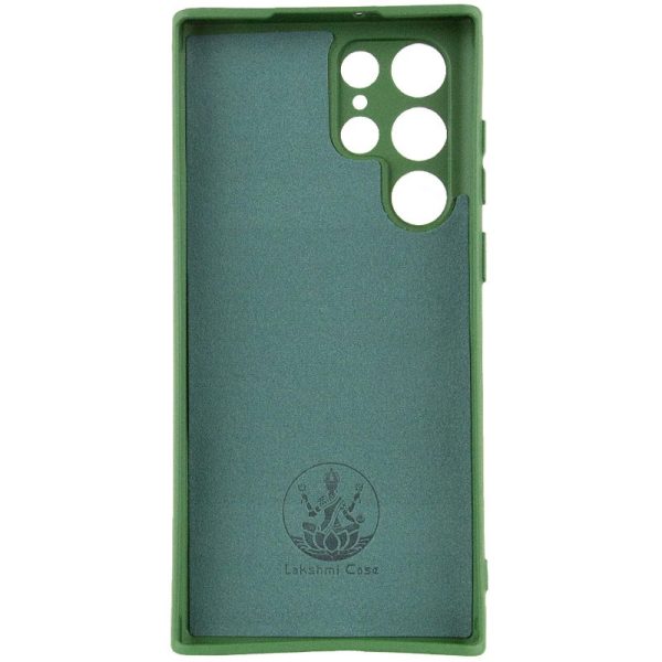 Чохол для Samsung Galaxy S25 Ultra з logo сіліконовий Cover Lakshmi Full Camera зелений - Зображення 2
