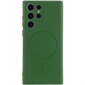 Чохол для Samsung Galaxy S24 Ultra з MagFit сіліконовий Cover Lakshmi Full Camera зелений