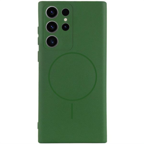 Чохол для Samsung Galaxy S25 Ultra з MagFit сіліконовий Cover Lakshmi Full Camera зелений