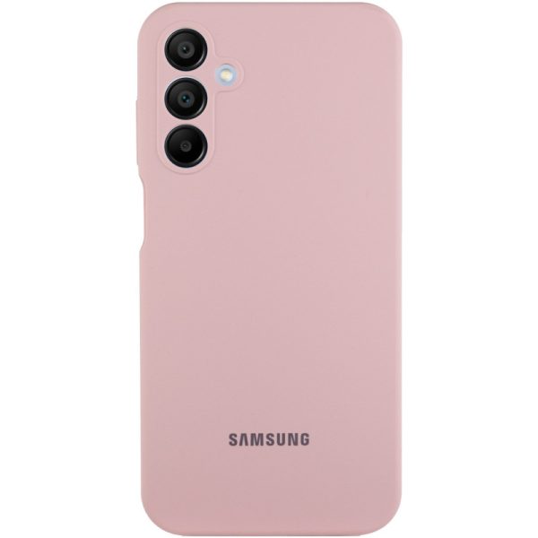 Чохол для Samsung Galaxy A15 4G з Logo сіліконовий Cover Lakshmi Full Camera рожевий