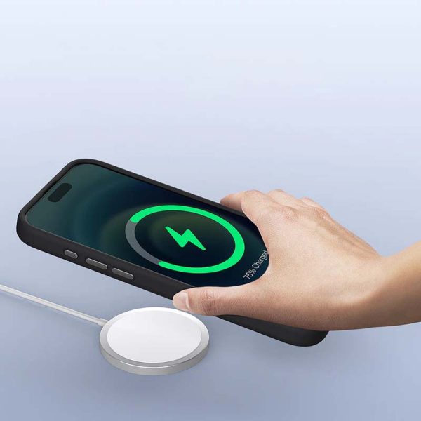 Чохол для iPhone 16 Pro Max сіліконовий Nillkin LensWing Prop Magnetic чорний - Зображення 8