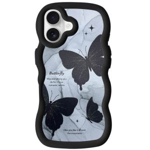 Чохол для iPhone 16 сіліконовий Cloudy Pictures чорний