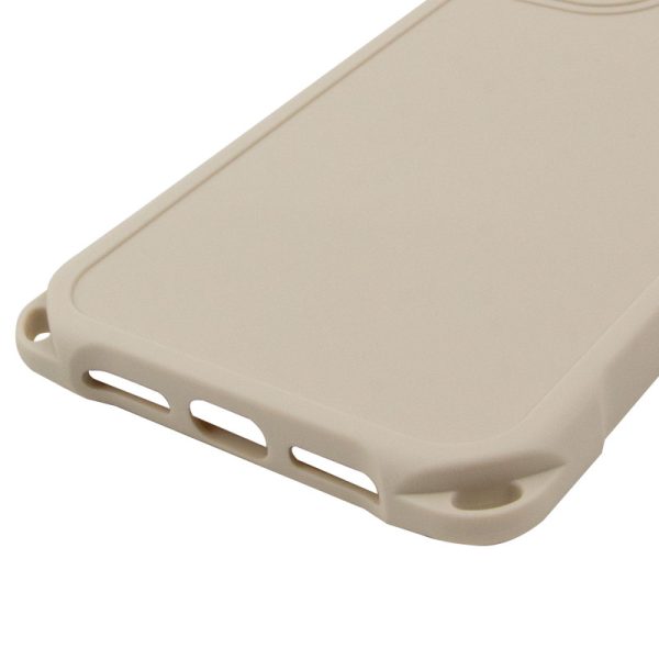 Чохол для iPhone 14 з straps сіліконовий CrossBody бежевий - Зображення 6