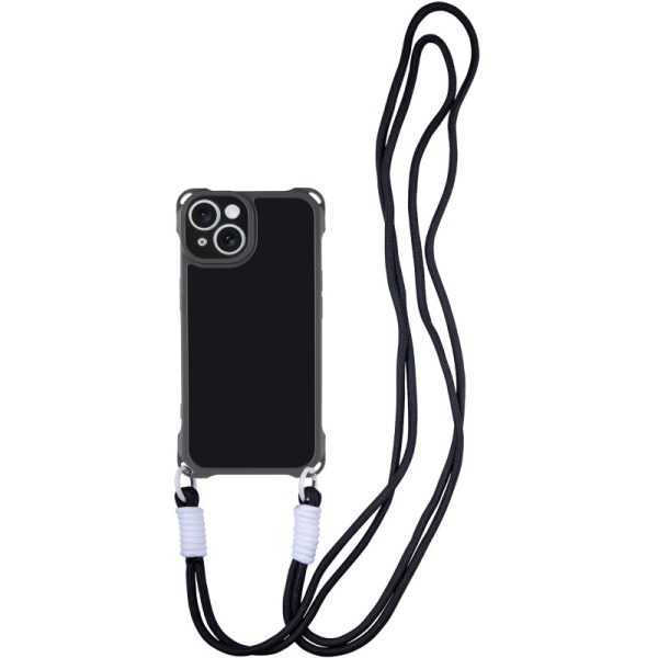 Чохол для iPhone 14 з straps сіліконовий CrossBody чорний