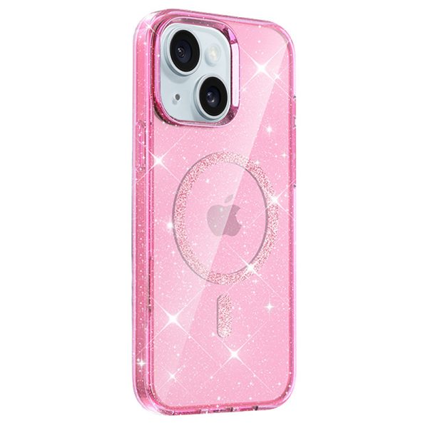 Чохол для iPhone 14 сіліконовий Eclipse Sparkle рожевий - Зображення 2