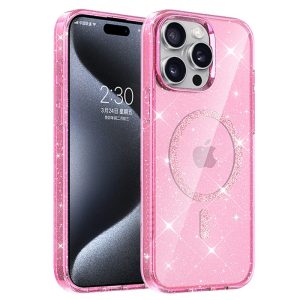 Чохол для iPhone 14 Pro сіліконовий Eclipse Sparkle рожевий