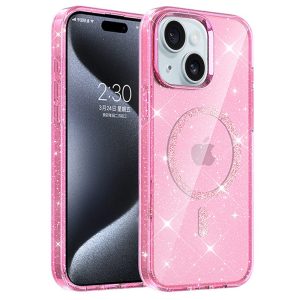 Чохол для iPhone 15 сіліконовий Eclipse Sparkle рожевий