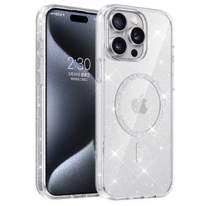 Чохол для iPhone 15 Pro сіліконовий Eclipse Sparkle прозорий