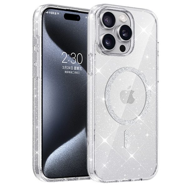 Чохол для iPhone 15 Pro сіліконовий Eclipse Sparkle прозорий