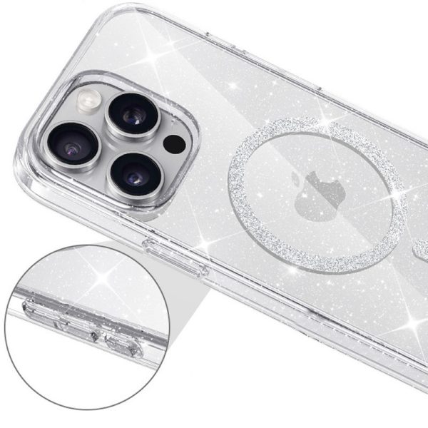 Чохол для iPhone 15 Pro сіліконовий Eclipse Sparkle прозорий - Зображення 3