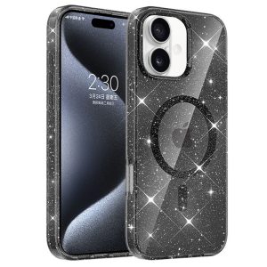 Чохол для iPhone 16 сіліконовий Eclipse Sparkle чорний