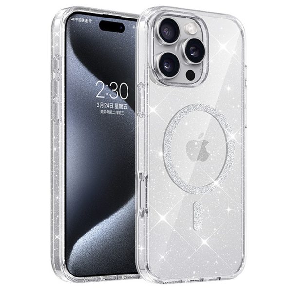 Чохол для iPhone 16 Pro Max сіліконовий Eclipse Sparkle прозорий
