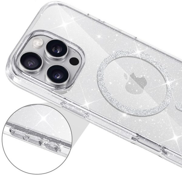 Чохол для iPhone 16 Pro Max сіліконовий Eclipse Sparkle прозорий - Зображення 6