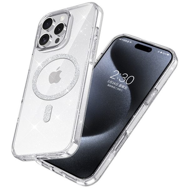 Чохол для iPhone 16 Pro Max сіліконовий Eclipse Sparkle прозорий - Зображення 7