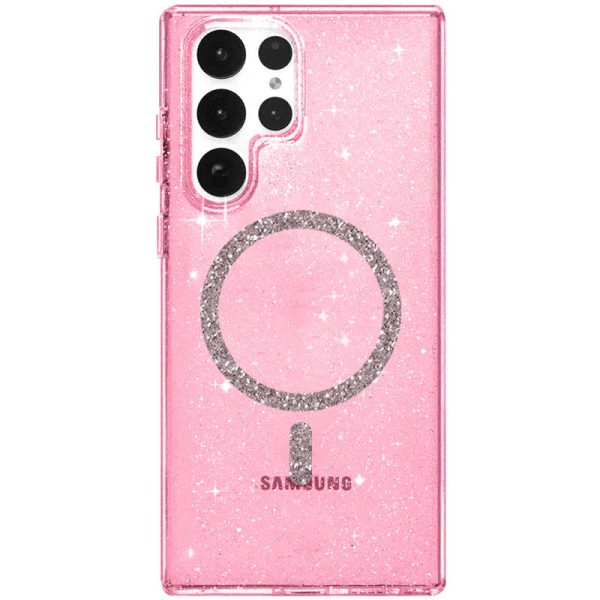 Чохол для Samsung Galaxy S24 Ultra сіліконовий Eclipse Sparkle рожевий