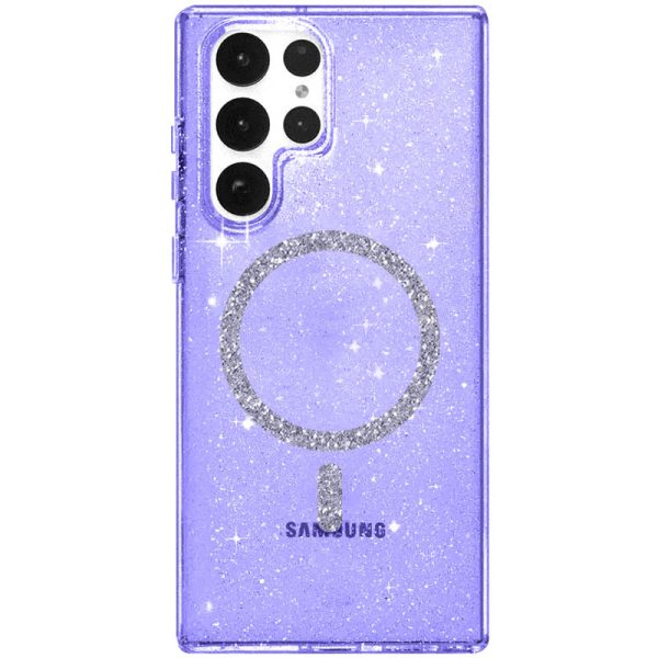 Чохол для Samsung Galaxy S24 Ultra сіліконовий Eclipse Sparkle фіолетовий