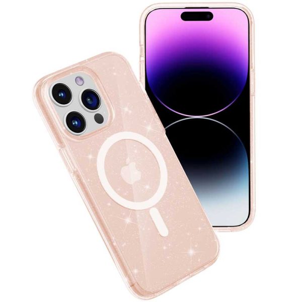 Чохол для iPhone 15 Pro сіліконовий Galaxy Sparkle золотий - Зображення 3