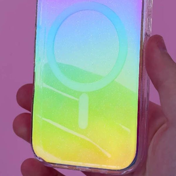 Чохол для iPhone 16 сіліконовий Galaxy Sparkle срібний - Зображення 2