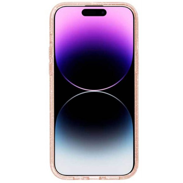 Чохол для iPhone 16 сіліконовий Galaxy Sparkle золотий - Зображення 2