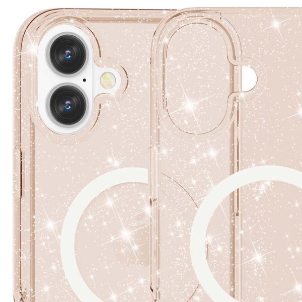 Чохол для iPhone 16 сіліконовий Galaxy Sparkle золотий - Зображення 3