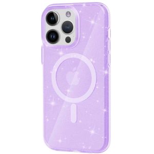Чохол для iPhone 16 Pro сіліконовий Galaxy Sparkle фіолетовий