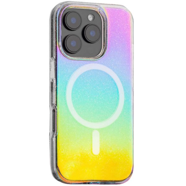 Чохол для iPhone 16 Pro Max сіліконовий Galaxy Sparkle срібний