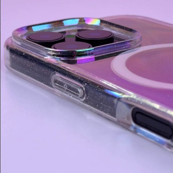 Чохол для iPhone 16 Pro Max сіліконовий Galaxy Sparkle срібний - Зображення 6