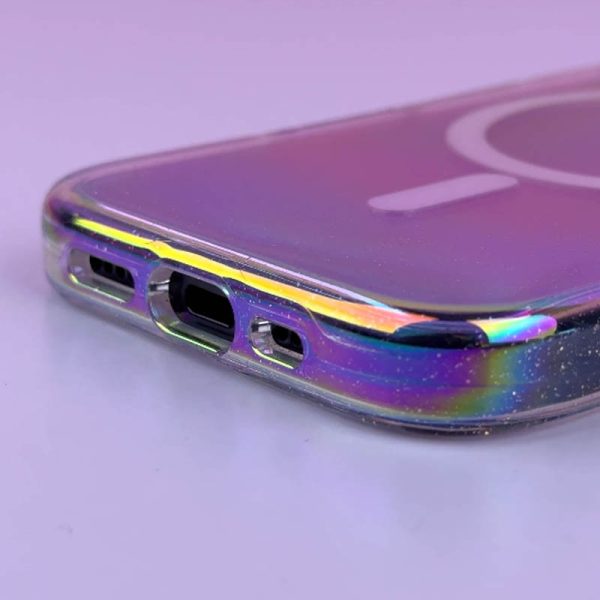 Чохол для iPhone 16 Pro Max сіліконовий Galaxy Sparkle срібний - Зображення 7