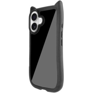Чохол для iPhone 16 з straps сіліконовий GETMAN Cat чорний