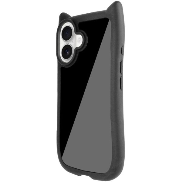 Чохол для iPhone 16 з straps сіліконовий GETMAN Cat чорний