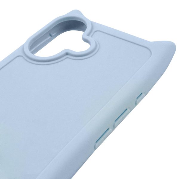 Чохол для iPhone 16 з straps сіліконовий GETMAN Cat блакитний - Зображення 4
