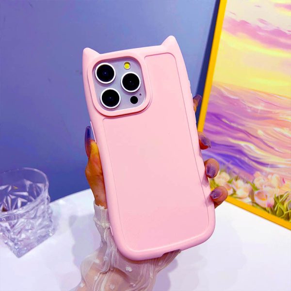 Чохол для iPhone 16 Pro Max з straps сіліконовий GETMAN Cat рожевий - Зображення 7