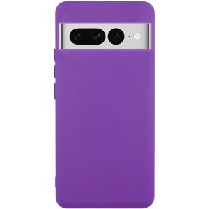 Чохол для Google Pixel 7 Pro сіліконовий GETMAN Liquid Silk фіолетовий