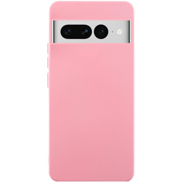 Чохол для Google Pixel 7 Pro сіліконовий GETMAN Liquid Silk рожевий