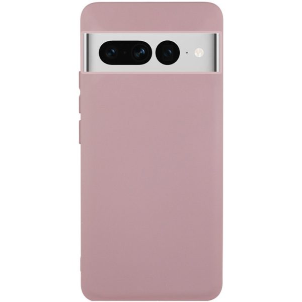 Чохол для Google Pixel 7 Pro сіліконовий GETMAN Liquid Silk рожевий
