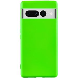 Чохол для Google Pixel 7 Pro сіліконовий GETMAN Liquid Silk салатовий