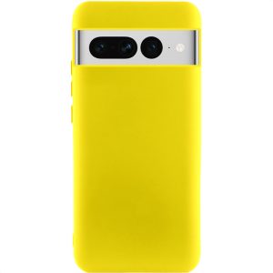 Чохол для Google Pixel 7 Pro сіліконовий GETMAN Liquid Silk жовтий