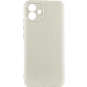Чохол для Samsung Galaxy A05 сіліконовий GETMAN Liquid Silk Full Camera бежевий