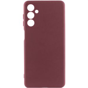 Чохол для Samsung Galaxy A05s сіліконовий GETMAN Liquid Silk Full Camera бордовий