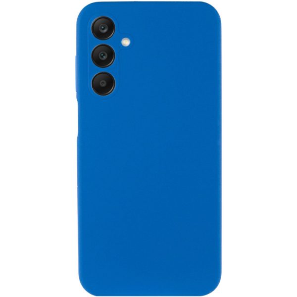 Чохол для Samsung Galaxy A05s сіліконовий GETMAN Liquid Silk Full Camera синій - Зображення 2