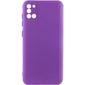 Чохол для Samsung Galaxy A31 сіліконовий GETMAN Liquid Silk Full Camera фіолетовий