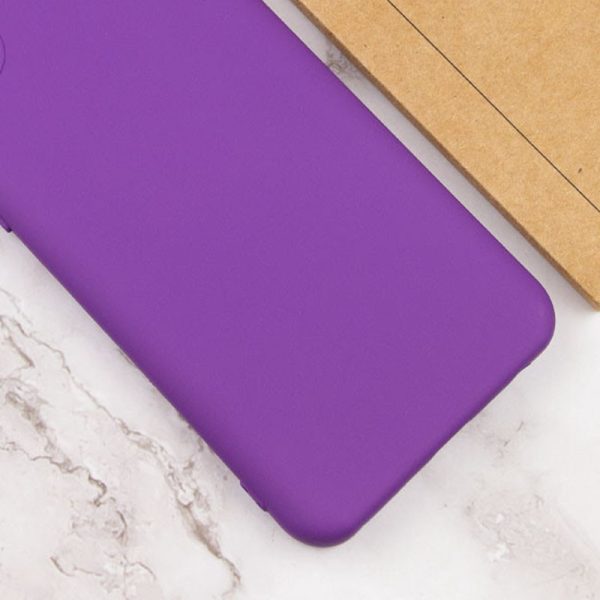 Чохол для Samsung Galaxy A31 сіліконовий GETMAN Liquid Silk Full Camera фіолетовий - Зображення 3