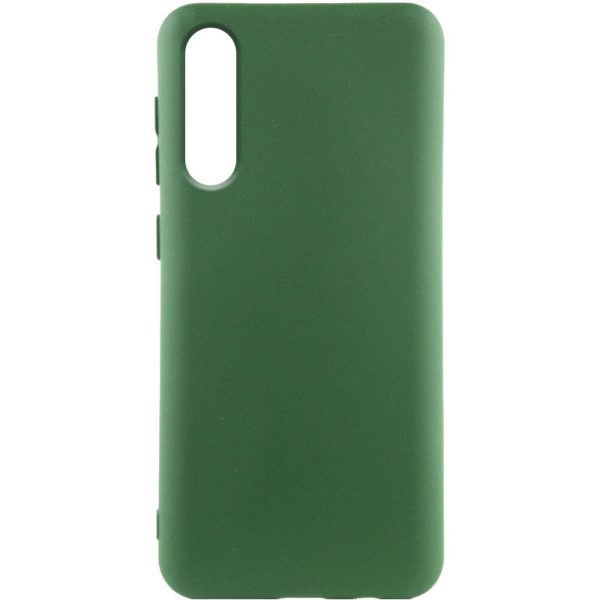 Чохол для Samsung Galaxy A50 сіліконовий GETMAN Liquid Silk зелений