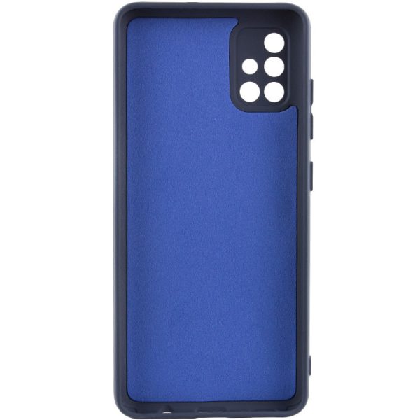 Чохол для Samsung Galaxy A51 сіліконовий GETMAN Liquid Silk Full Camera синій - Зображення 2
