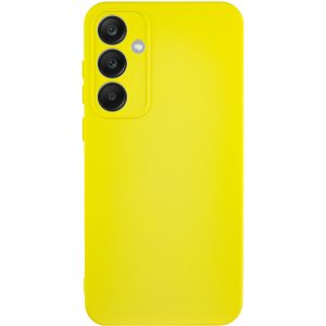 Чохол для Samsung Galaxy S23 FE сіліконовий GETMAN Liquid Silk Full Camera жовтий