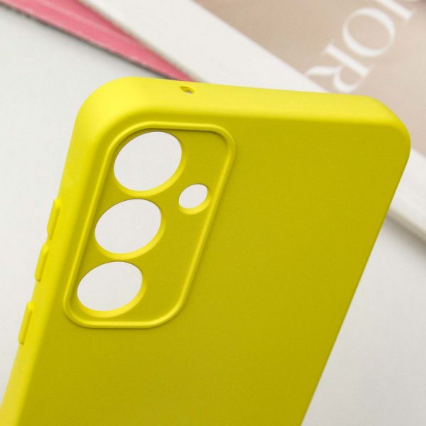 Чохол для Samsung Galaxy S23 FE сіліконовий GETMAN Liquid Silk Full Camera жовтий - Зображення 5