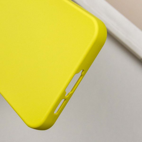 Чохол для Samsung Galaxy S23 FE сіліконовий GETMAN Liquid Silk Full Camera жовтий - Зображення 6
